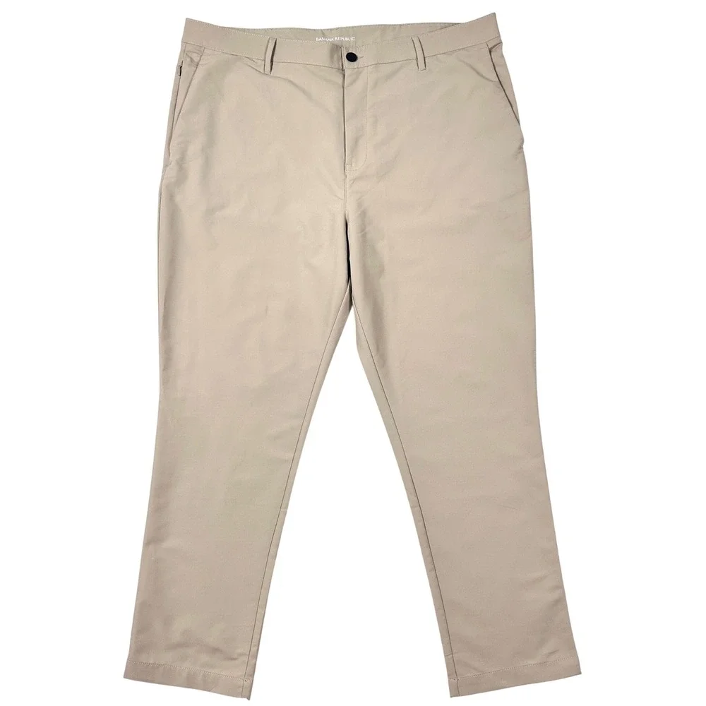 Banana Republic‎ Golf Pants Mens 40x29 Straight Performance Traveler Khaki Tan